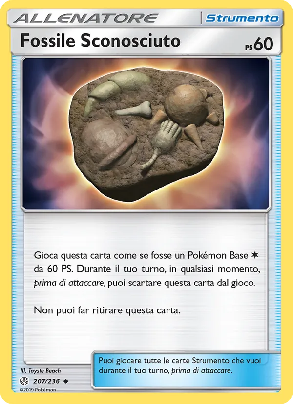 Fossile Sconosciuto Eclissi Cosmica 207/236