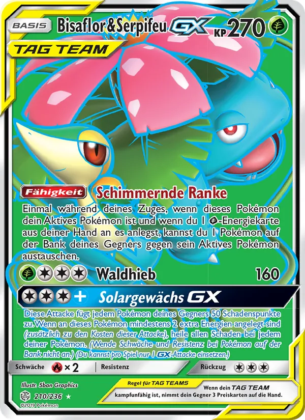 Bisaflor & Serpifeu GX Welten im Wandel 210/236