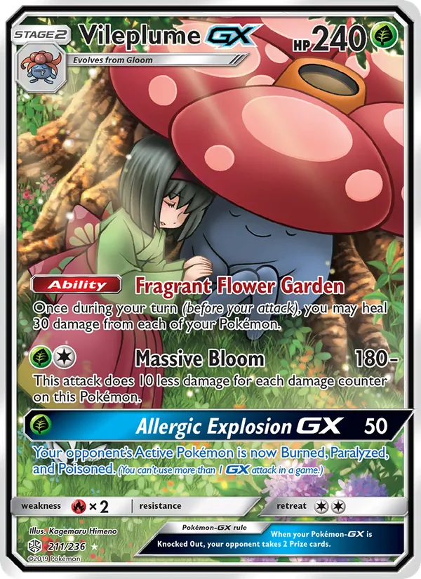 Vileplume GX Cosmic Eclipse 211/236
