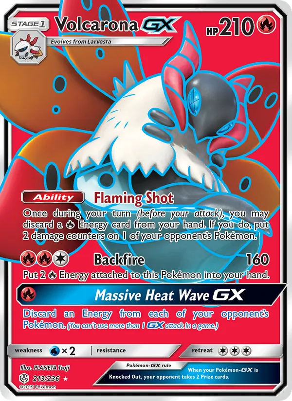 Volcarona GX Cosmic Eclipse 213/236