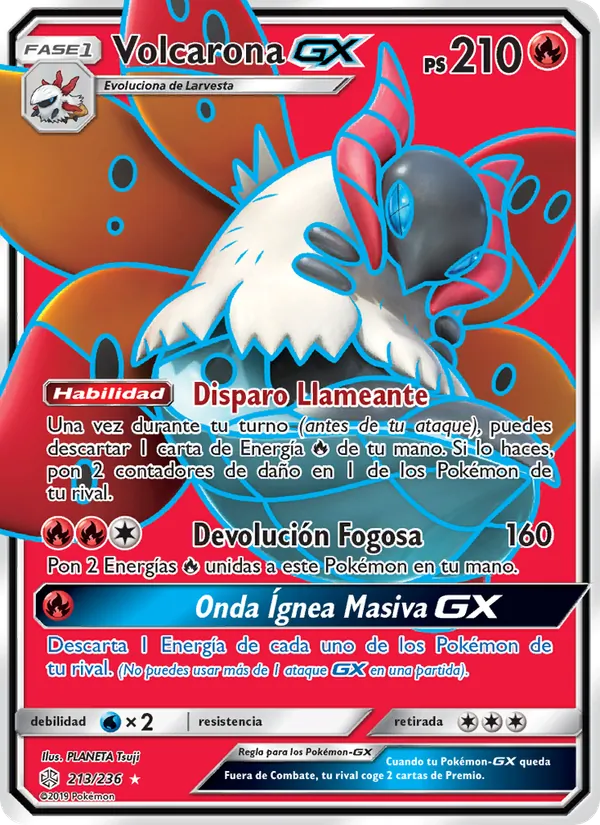 Volcarona GX Eclipse Cósmico 213/236