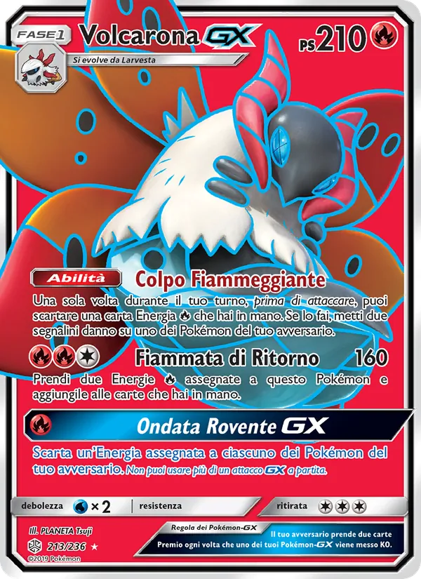 Volcarona GX Eclissi Cosmica 213/236