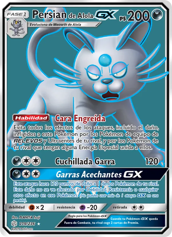 Persian de Alola GX Eclipse Cósmico 219/236