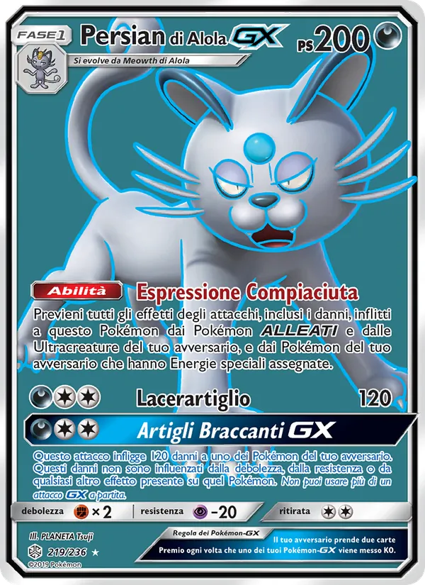 Persian di Alola GX Eclissi Cosmica 219/236