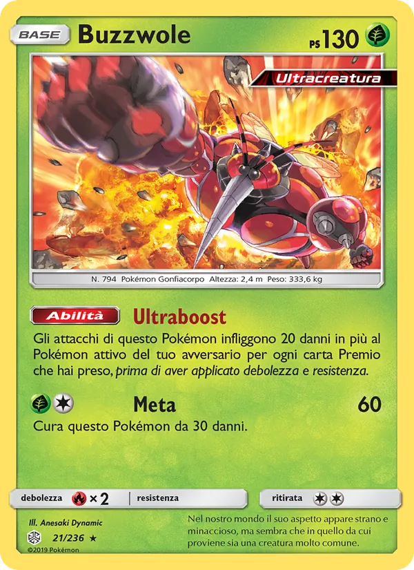Buzzwole Eclissi Cosmica 21/236