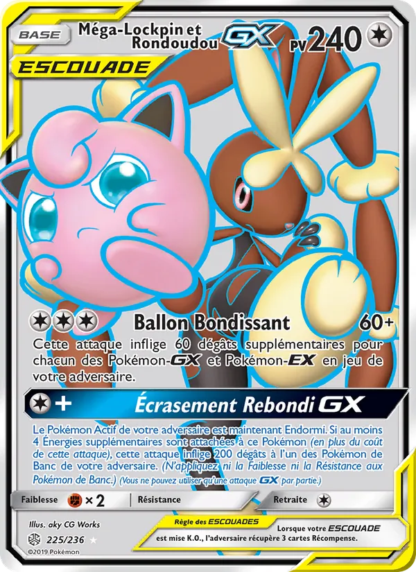 Méga-Lockpin et Rondoudou GX Éclipse Cosmique 225/236