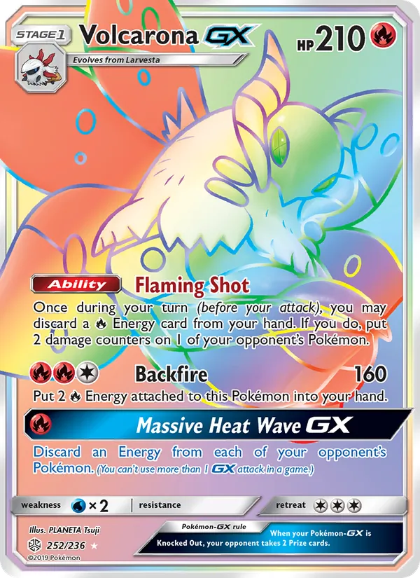 Volcarona GX Cosmic Eclipse 252/236