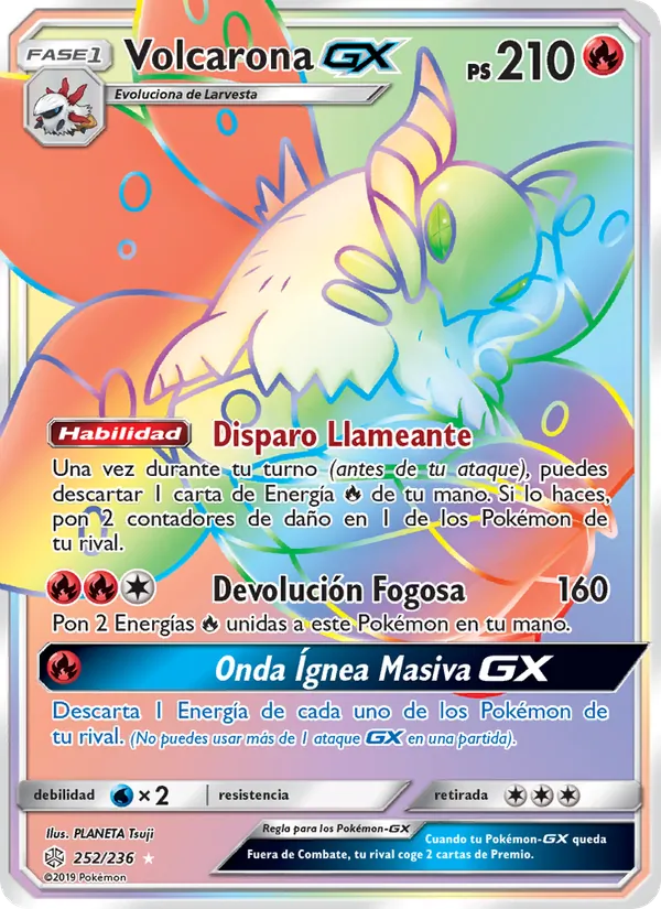 Volcarona GX Eclipse Cósmico 252/236