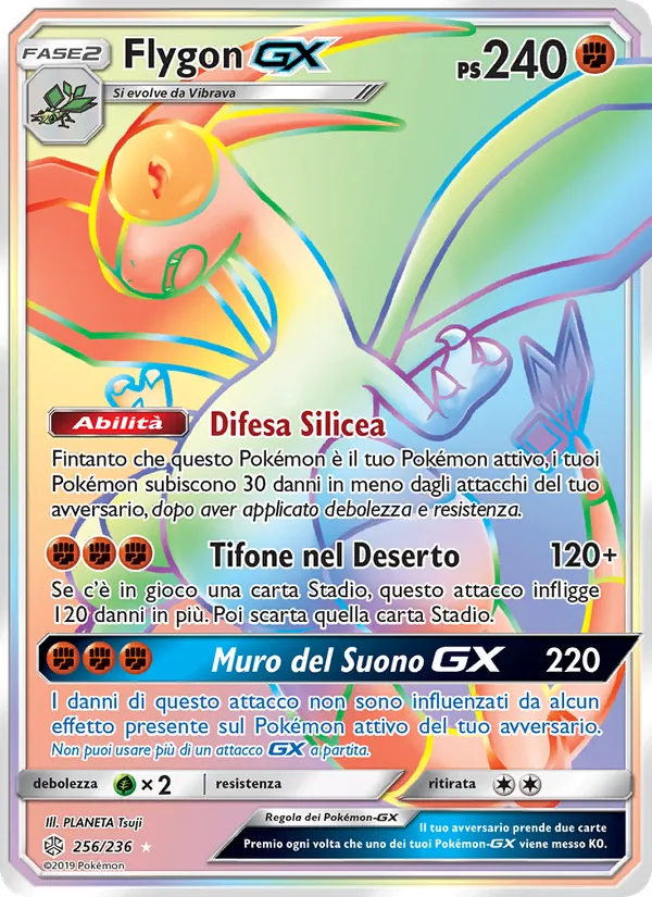 Flygon GX Eclissi Cosmica 256/236