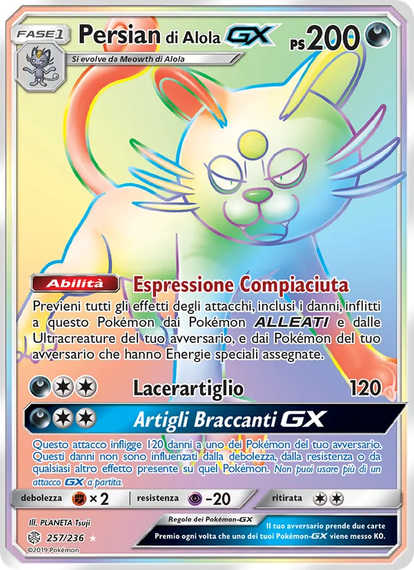 Persian di Alola GX Eclissi Cosmica 257/236