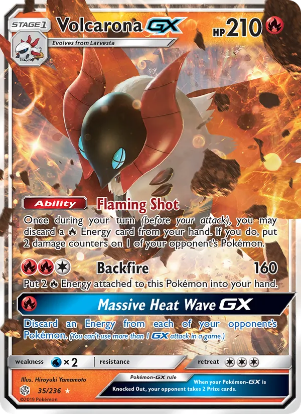 Volcarona GX Cosmic Eclipse 35/236