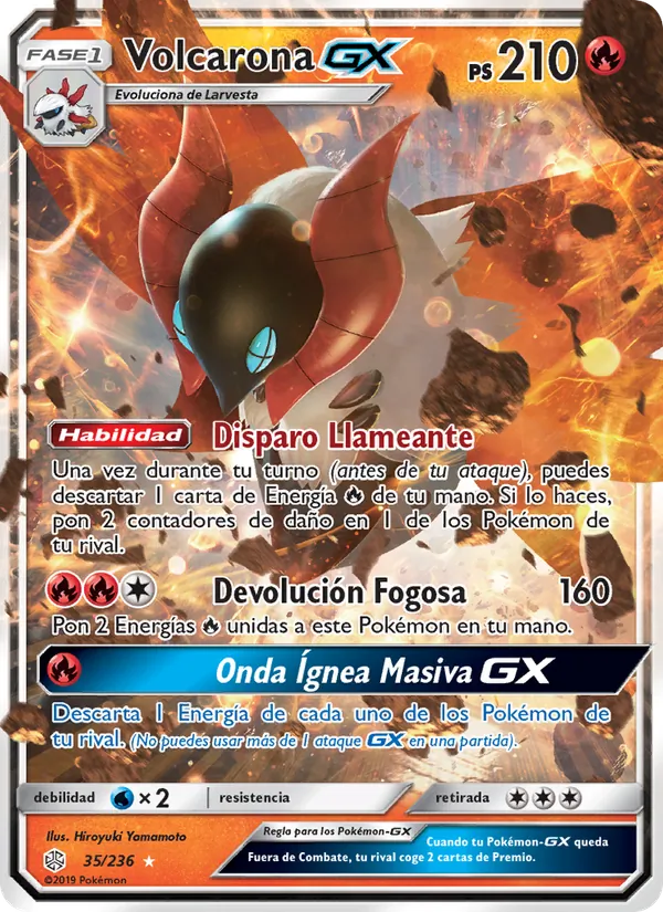 Volcarona GX Eclipse Cósmico 35/236