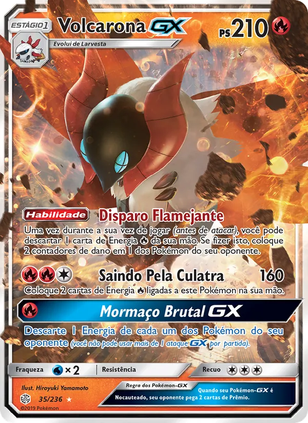 Volcarona GX Eclipse Cósmico 35/236