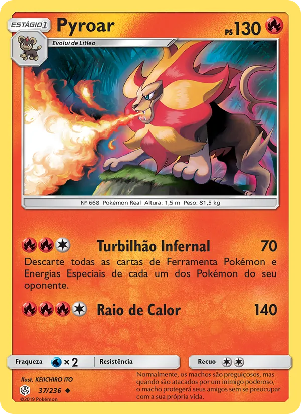 Pyroar Eclipse Cósmico 37/236