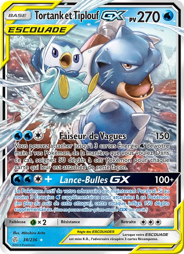 Tortank et Tiplouf GX Éclipse Cosmique 38/236