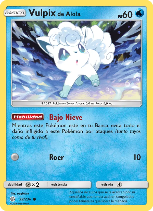 Vulpix de Alola Eclipse Cósmico 39/236