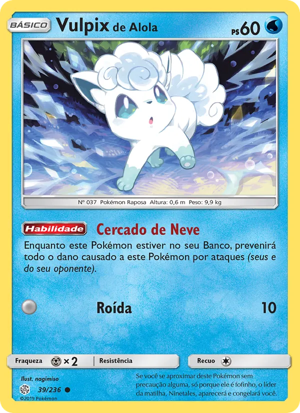 Vulpix de Alola Eclipse Cósmico 39/236