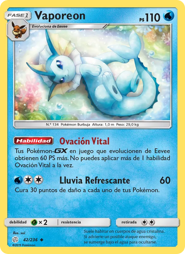 Vaporeon Eclipse Cósmico 42/236