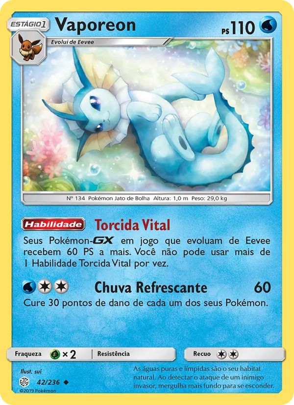 Vaporeon Eclipse Cósmico 42/236