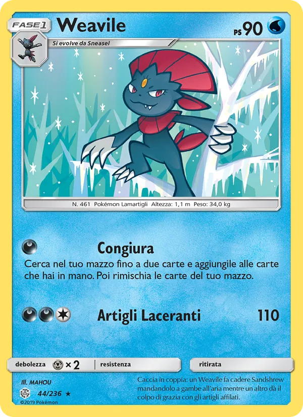 Weavile Eclissi Cosmica 44/236