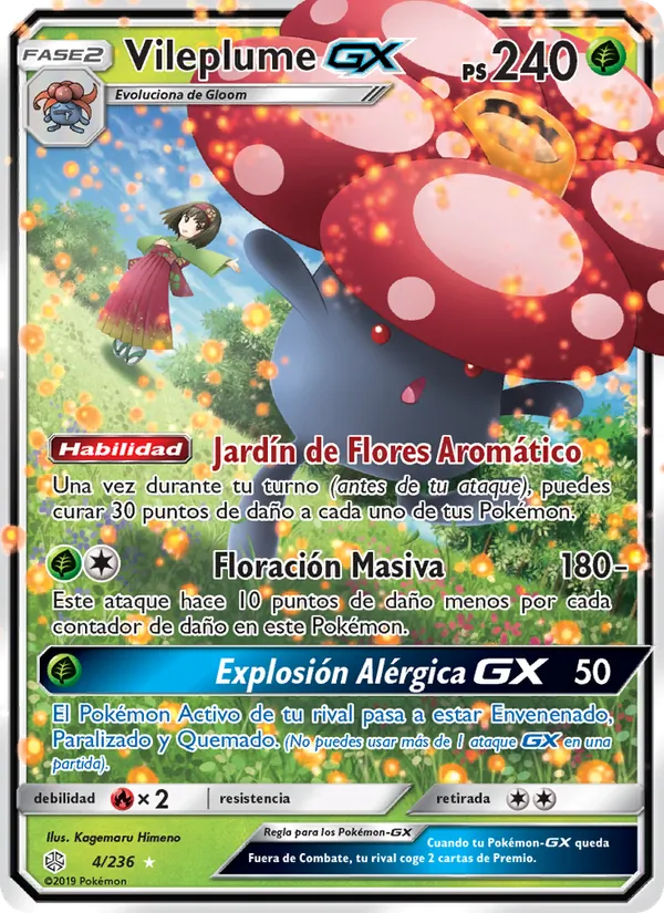 Vileplume GX Eclipse Cósmico 4/236