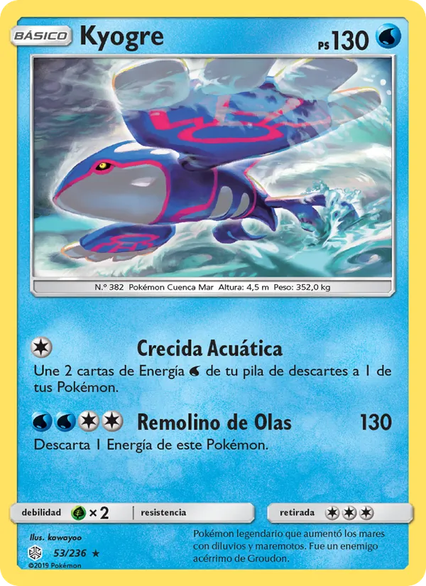 Kyogre Eclipse Cósmico 53/236