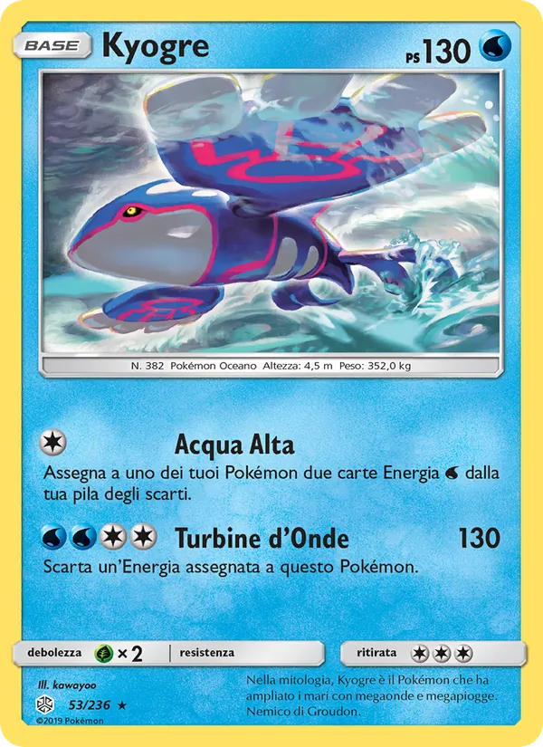 Kyogre Eclissi Cosmica 53/236