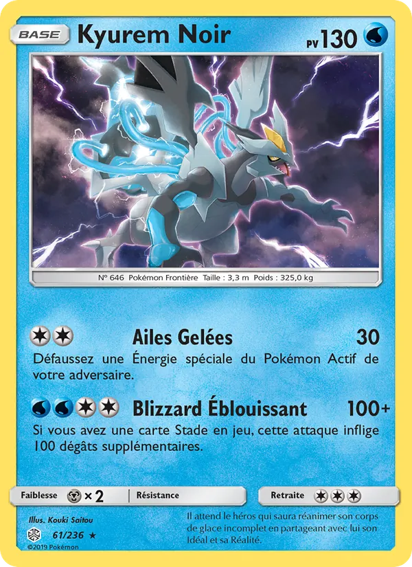 Kyurem Noir Éclipse Cosmique 61/236