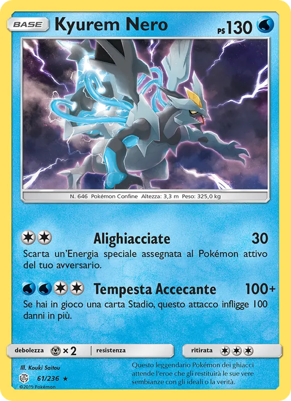 Kyurem Nero Eclissi Cosmica 61/236