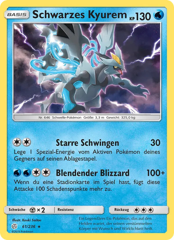Schwarzes Kyurem Welten im Wandel 61/236
