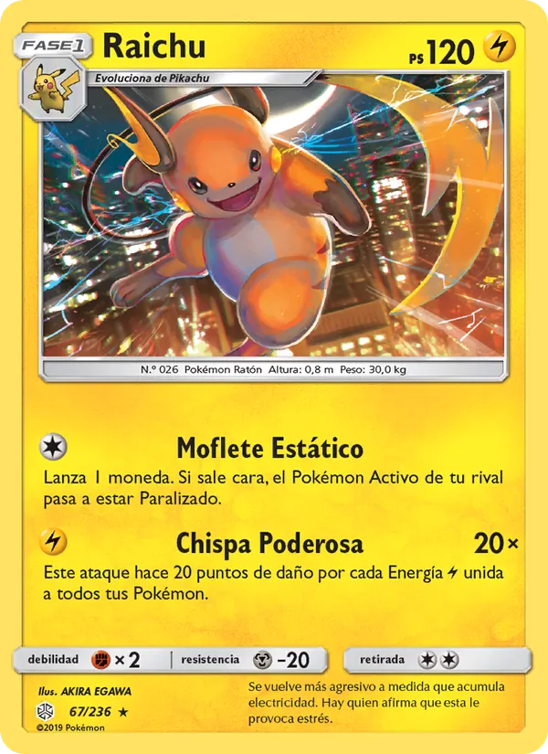 Raichu Eclipse Cósmico 67/236