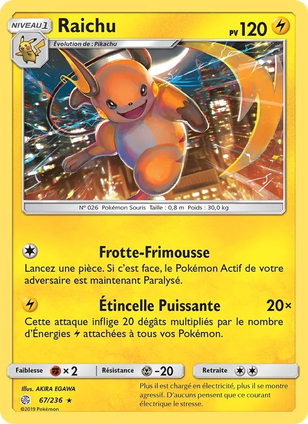 Raichu Éclipse Cosmique 67/236