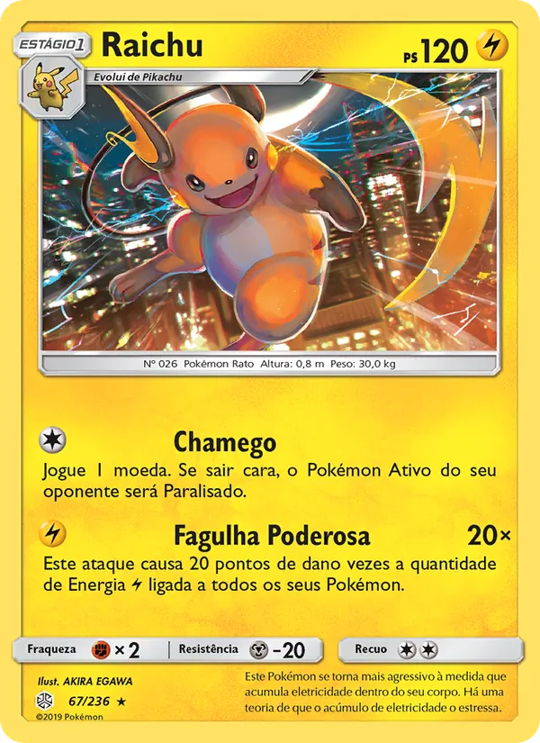 Raichu Eclipse Cósmico 67/236
