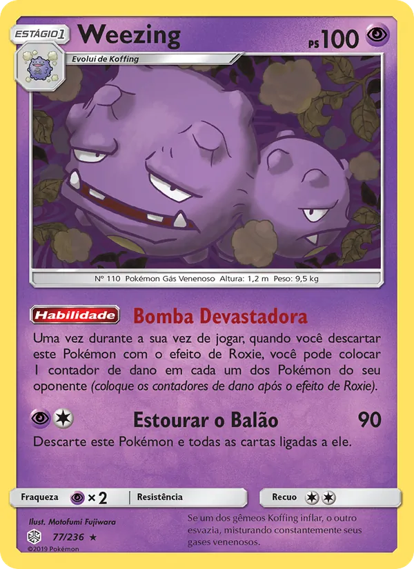 Weezing Eclipse Cósmico 77/236