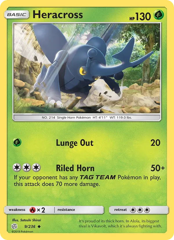 Heracross Cosmic Eclipse 9/236