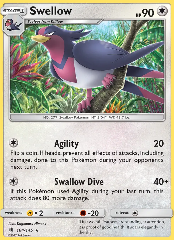 Swellow Guardians Rising 104/145