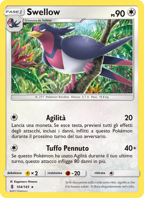Swellow Guardiani Nascenti 104/145