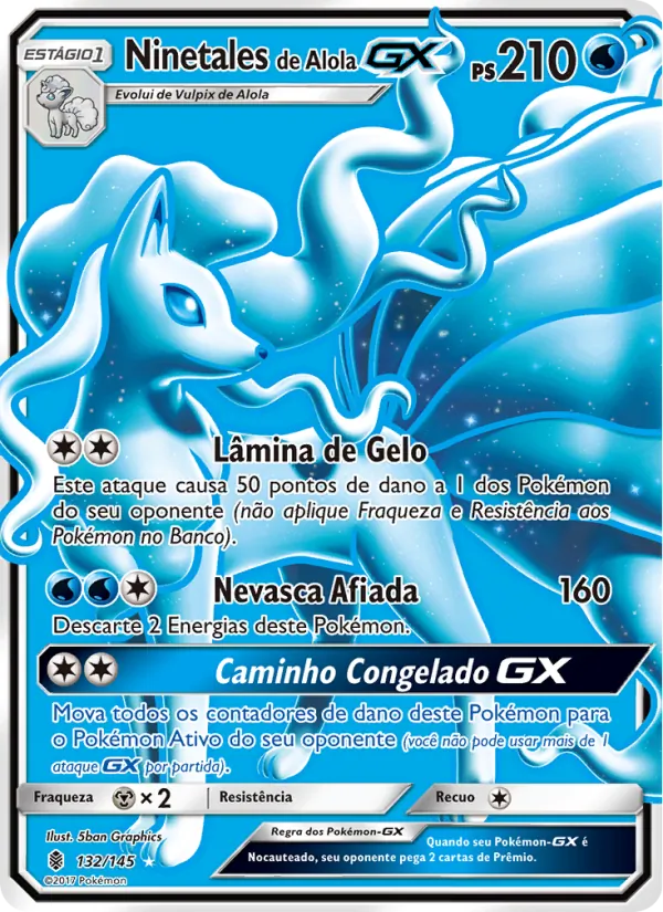Ninetales de Alola GX Guardiões Ascendentes 132/145