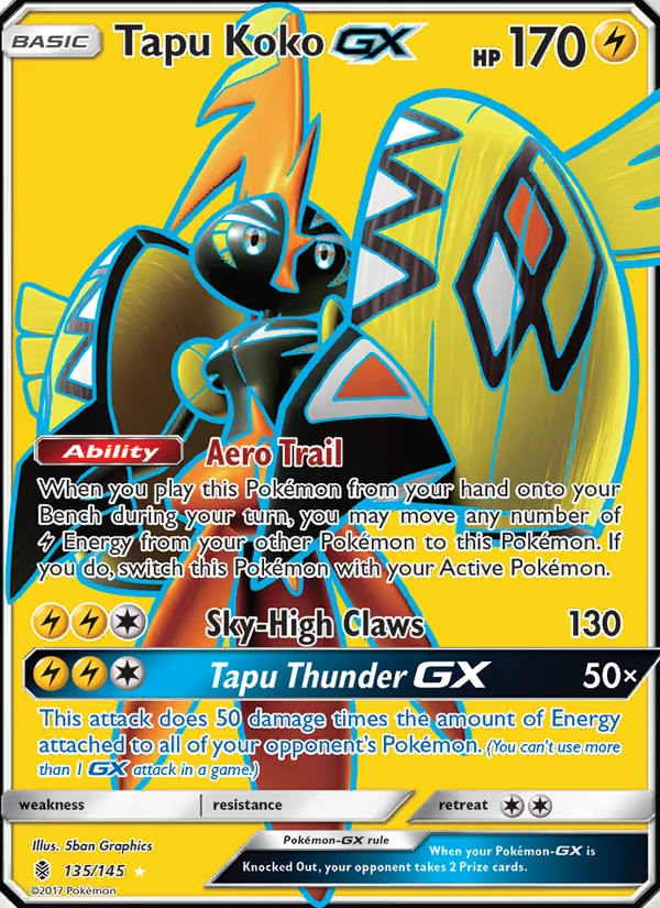Tapu Koko GX Guardians Rising 135/145