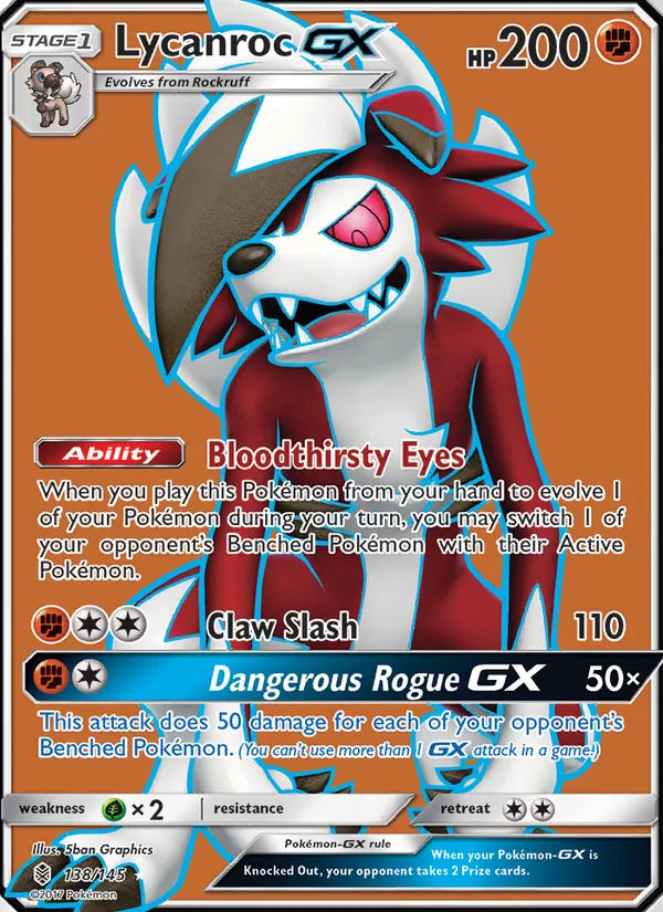 Lycanroc GX Guardians Rising 138/145