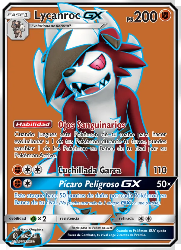 Lycanroc GX Albor de Guadianes 138/145