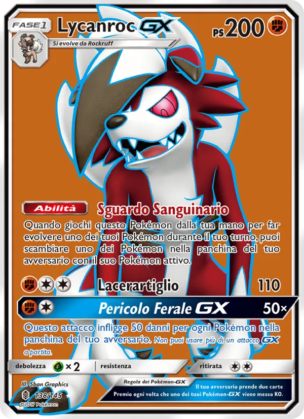 Lycanroc GX Guardiani Nascenti 138/145