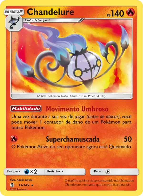 Chandelure Guardiões Ascendentes 13/145
