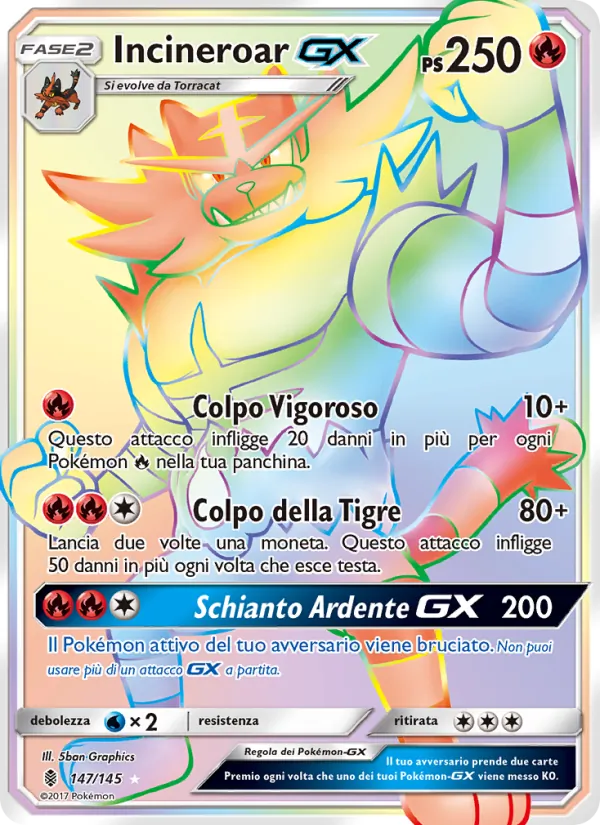 Incineroar GX Guardiani Nascenti 147/145
