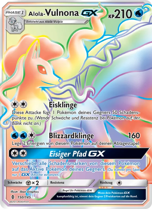 Alola Vulnona GX Stunde der Wächter 150/145
