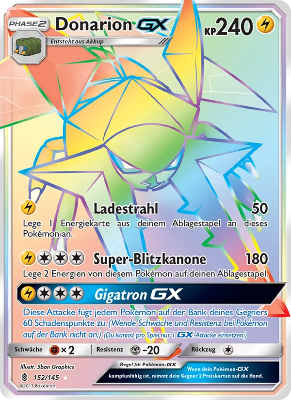 Donarion GX Stunde der Wächter 152/145