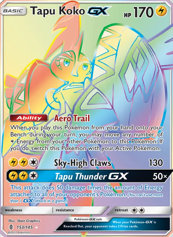 Tapu Koko GX Guardians Rising 153/145