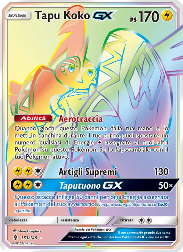 Tapu Koko GX Guardiani Nascenti 153/145