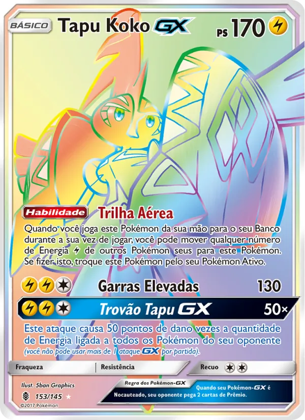 Tapu Koko GX Guardiões Ascendentes 153/145