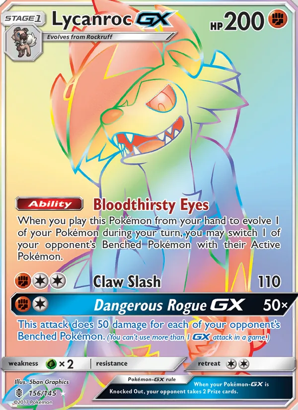 Lycanroc GX Guardians Rising 156/145